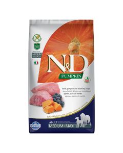 N&D Pumpkin Dog Adult Medium-Maxi με Αρνί, Κολοκύθα & Μύρτιλο 2.5kg