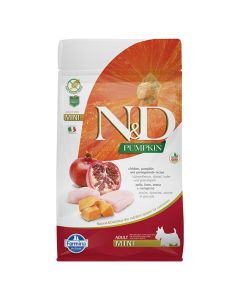 N&D Pumpkin Dog Adult Mini με Κοτόπουλο, Κολοκύθα & Ρόδι 800gr