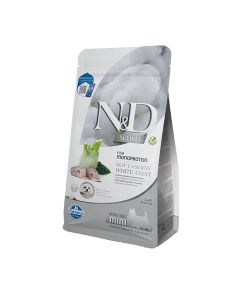 N&D White Dog Adult Mini με Λαβράκι 2kg