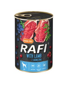 Rafi Dog Πατέ με Αρνί, Μύρτιλο & Κράνμπερι 400gr