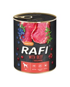 Rafi Dog Πατέ με Βοδινό, Μύρτιλο & Κράνμπερι 800gr