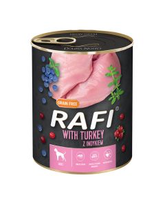 Rafi Dog Πατέ με Γαλοπούλα, Μύρτιλο & Κράνμπερι 800gr