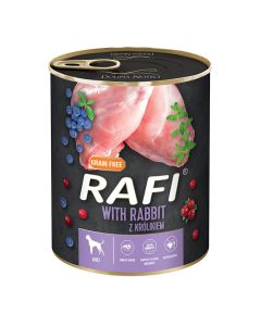 Rafi Dog Πατέ με Κουνέλι, Μύρτιλο & Κράνμπερι 800gr