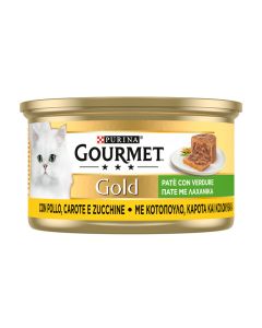 Gourmet Gold Πατέ Κοτόπουλο, Καρότα & Κολοκυθάκια 85gr