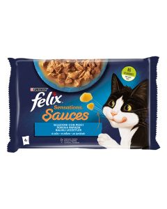 Felix Sensations Sauces με Σολομό & Σαρδέλα 4x85gr