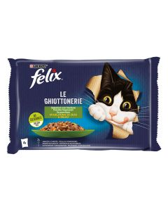 Felix Agail Βοδινό & Καρότα με Ντομάτα σε Ζελέ 4x85gr