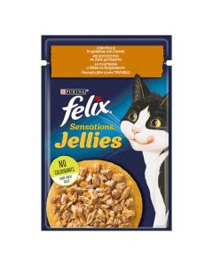 Felix Sensations Jellies με Κοτόπουλο & Καρότα 85gr