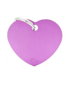 Ταυτότητα Basic Καρδιά Μεγάλη Μωβ