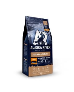 Alaska River Grain Free Adult Large Chicken & Turkey 3kg