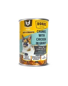 Rokus Γάτας Sterilised με Κοτόπουλο 415gr