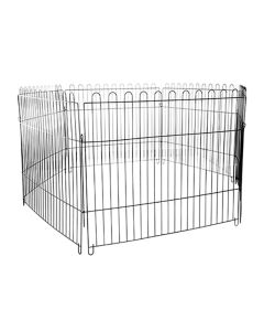 Pet Πάρκο Μεταλλικό Μαύρο 84x95cm 6τμχ