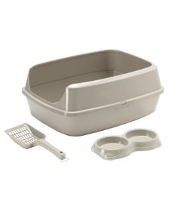 Moderna Starterkit Με Μπολ, Φτυαράκι Γκρι & Τουαλέτα 50x38x10.8cm