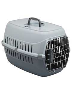 Moderna Κλουβί Μεταφοράς Road Runner 1 Spring Lock Γκρι 48.6x32.3x30.3cm