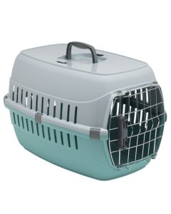 Moderna Κλουβί Μεταφοράς Road Runner 1 Spring Lock Τιρκουάζ 48.6x32.3x30.3cm