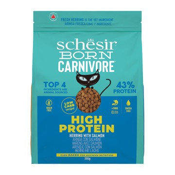 Schesir Cat Born Carnivore Ρέγγα & Σολομός 255gr