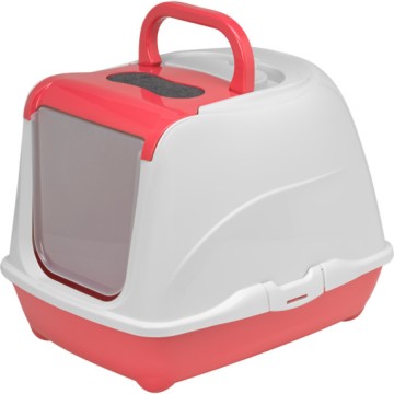 Moderna Flip Cat Κλειστή Τουαλέτα Γάτας Κοραλί 50x39x37cm