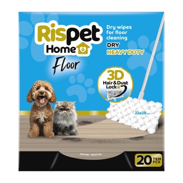 Rispet Heavy Duty 3D Στεγνά Πανάκια Καθαρισμού Πατώματος 20τμχ