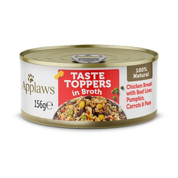 Applaws Taste Toppers Dog Στήθος Κοτόπουλο με Συκώτι σε Ζωμό Κονσέρβα 156gr