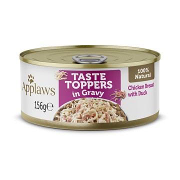 Applaws Taste Toppers Dog Στήθος Κοτόπουλο με Πάπια σε Σάλτσα Κονσέρβα 156gr