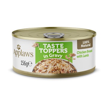 Applaws Taste Toppers Dog Στήθος Κοτόπουλο με Αρνί σε Σάλτσα Κονσέρβα 156gr