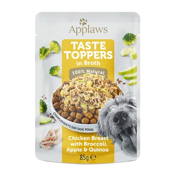 Applaws Taste Toppers Dog Στήθος Κοτόπουλο με Λαχανικά σε Ζωμό Φακελάκι 85gr