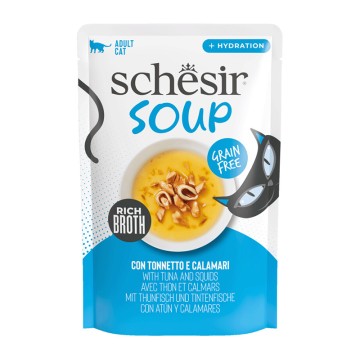 Schesir Cat Soup Άγριος Τόνος & Καλαμάρια 40gr