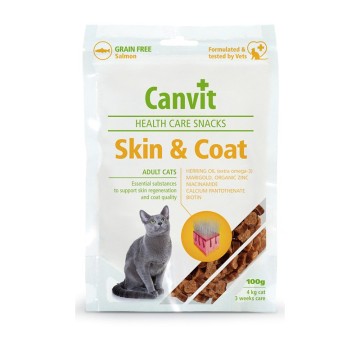 Canvit Σνακ Γάτας Skin & Coat 100gr