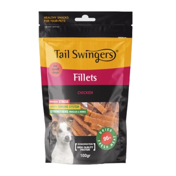 Tail Swingers Small Breeds Λιχουδιές από Φιλετάκια Κοτόπουλου 100gr
