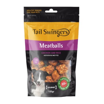 Tail Swingers Κεφτεδάκια με Κοτόπουλο & Ρύζι 100gr