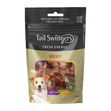 Tail Swingers Μαλακές Λιχουδιές με Μοσχάρι 125gr