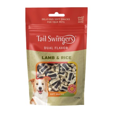 Tail Swingers Dual Flavor Μαλακές Λιχουδιές με Αρνί & Ρύζι 125gr