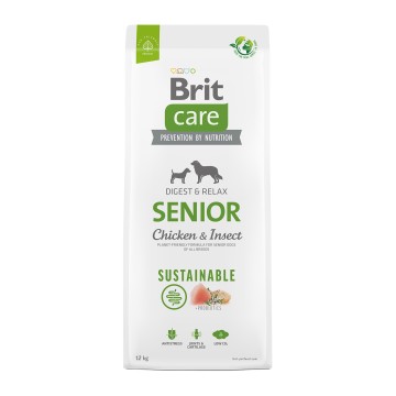 Brit Care Sustainable Dog Senior Chicken & Insect 12kg