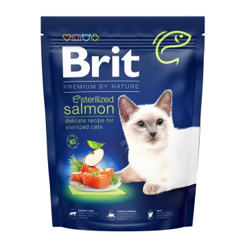 Brit Premium By Nature Cat Sterilised Salmon 300gr