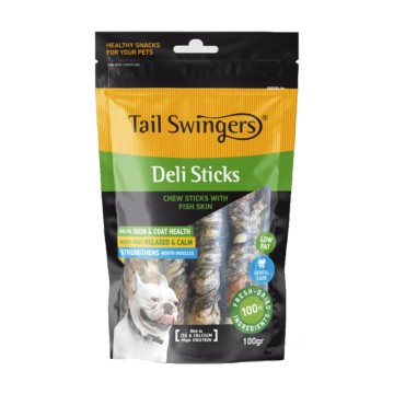 Tail Swingers Sticks Rawhide με Δέρμα Ψαριού 100gr
