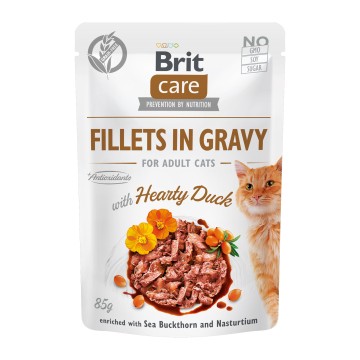 Brit Care Cat Fillets in Gravy Duck 85gr