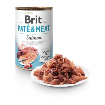 Brit Dog Can Pate & Meat Salmon 400gr