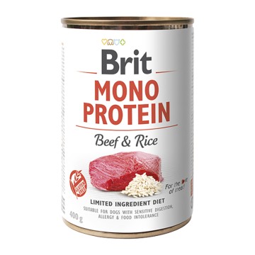 Brit Dog Can Monoprotein Beef & Rice 400gr