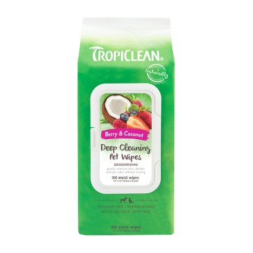 Tropiclean Deep Cleaning Μαντηλάκια Καθαρισμού 100τμχ