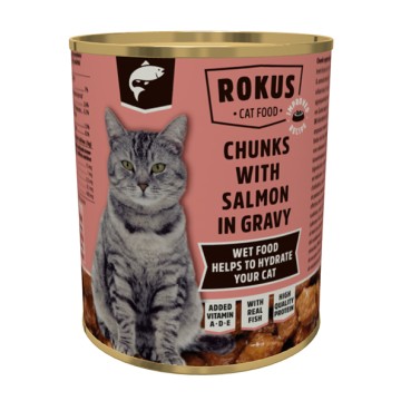 Rokus Γάτας με Σολομό 810gr