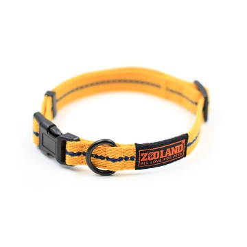 Zooland Περιλαίμιο Cotton Webbing Κίτρινο L 2.5x38-60cm