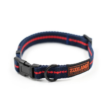 Zooland Περιλαίμιο Cotton Webbing Μπλε M 2x33-50cm