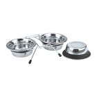 Pet Bowl Ανοξείδωτη Βάση με Μπολ 2x840ml