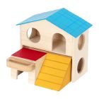 Pawise Ξύλινο Σπιτάκι Διώροφο για Τρωκτικά 16x15.5x13cm