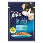 Felix Doubly Delicious Σαρδέλα & Σολομός σε Ζελέ 85gr