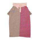 Pet Μπλούζα Σκύλου Ριγέ Γκρι-Ροζ S 50cm