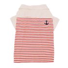 Pet Μπλούζα Σκύλου Ριγέ Κόκκινο L 58cm