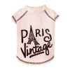 Pet Μπλούζα Σκύλου Paris Vintage White L 30cm
