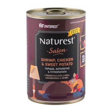 Naturest Salon Γαρίδες, Κοτόπουλο & Γλυκοπατάτα 400gr