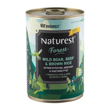 Naturest Forest Αγριόχοιρος, Μοσχάρι & Καστανό Ρύζι 400gr