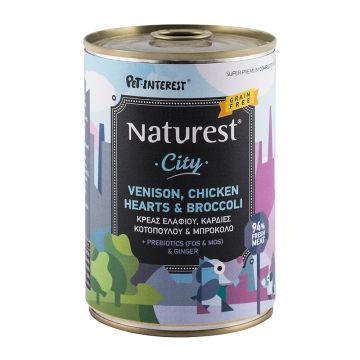 Naturest City Ελάφι, Καρδιές Κοτόπουλου & Μπρόκολο 400gr